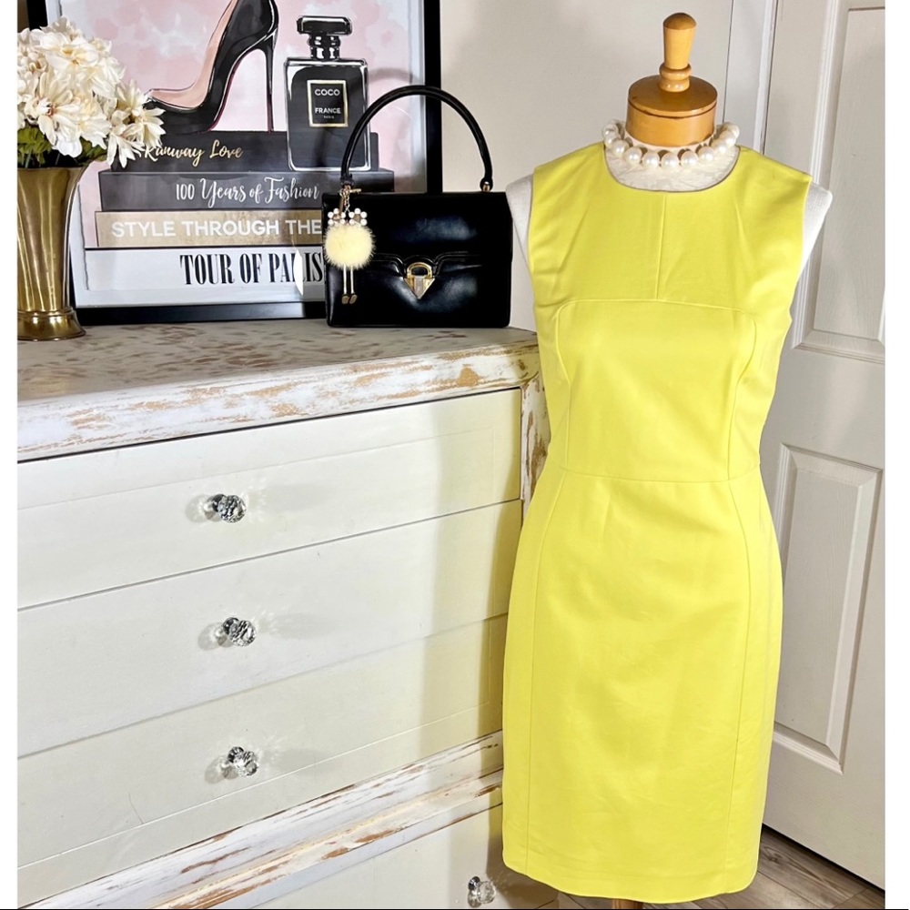 Gianni Versace Vintage Yellow Cocktail Dress - Picture 2 of 11